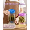 ZENS Pickle Jar with Strainer Flip, 51oz Pickle Container Pickle
