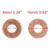 sourcing map 10 Pieces 6 mm Inner Diameter Copper Discs
