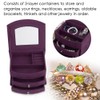 3 Layers Portable Jewelry Earrings Rings Bracelet Necklace Box Organizer