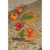 Lipper International Bamboo Wood Thin Kitchen Cutting Boards with Oval