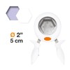 Fiskars Squeeze Punch XL - Hexagon, 5 cm, For Left-