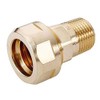Corrugated Pipe Compression Fitting Connector: Corrugated Pipe DN16 to 3/4