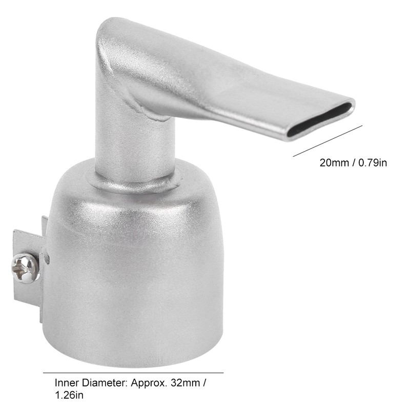 2pcs 20mm 90 Degree Angled Weld Nozzle Hot Air Gun