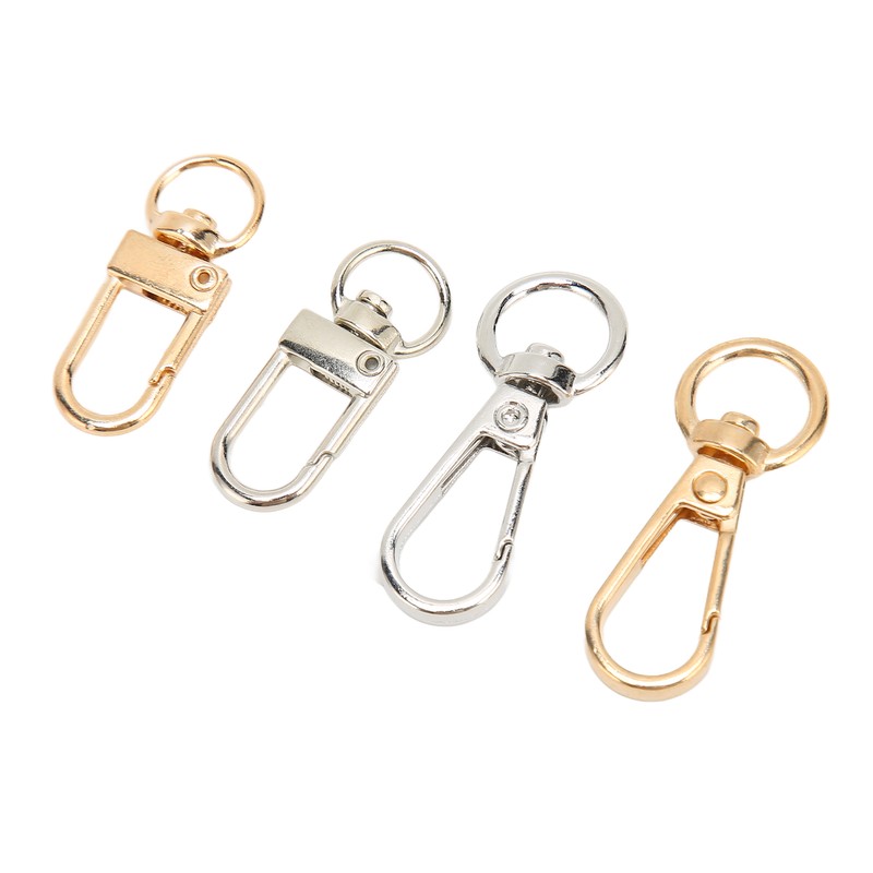 40Pcs Lobster Claw Clasps Zinc Alloy Gold Silver Color Glossy