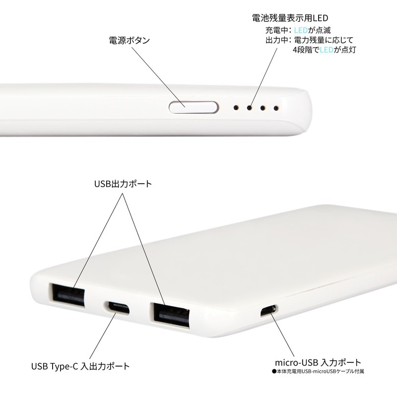 Gourmandies Miffy 70th USB/USB Type-C 4000mAh Li-Polymer Charger, 2.1A Nine