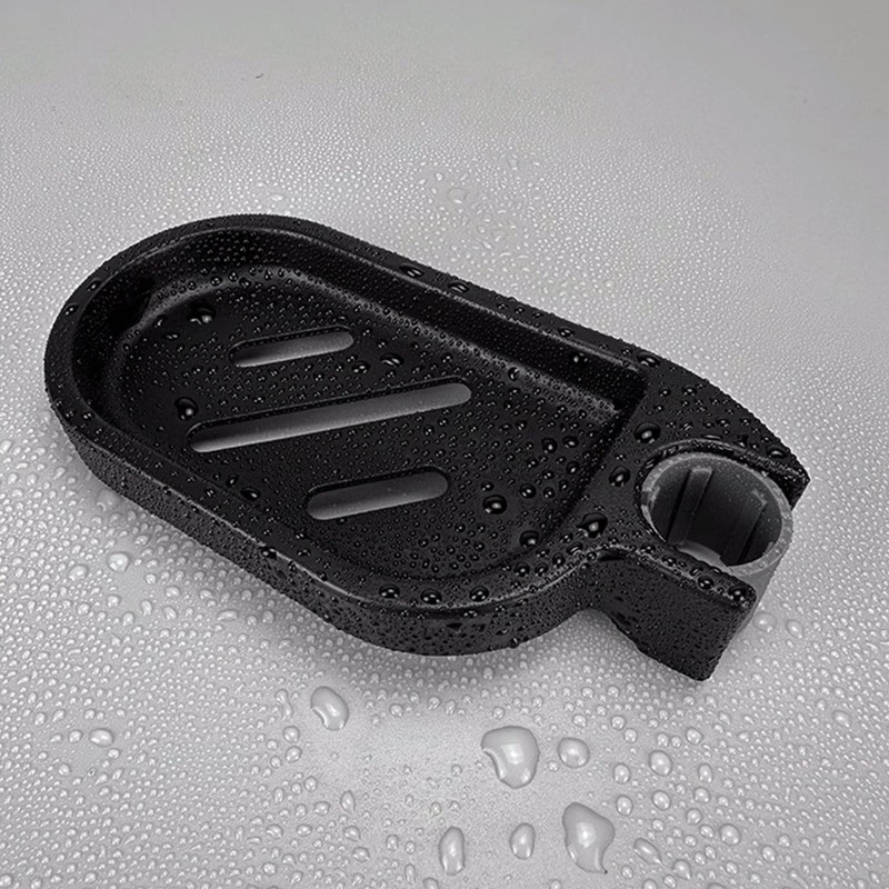 Clip-on Shower Rail Soap Holder, Compatible with 22mm Shower Pole,