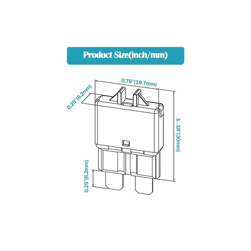 Nerites Standard Manual Resettable Fuse Kit - 3A to 30A