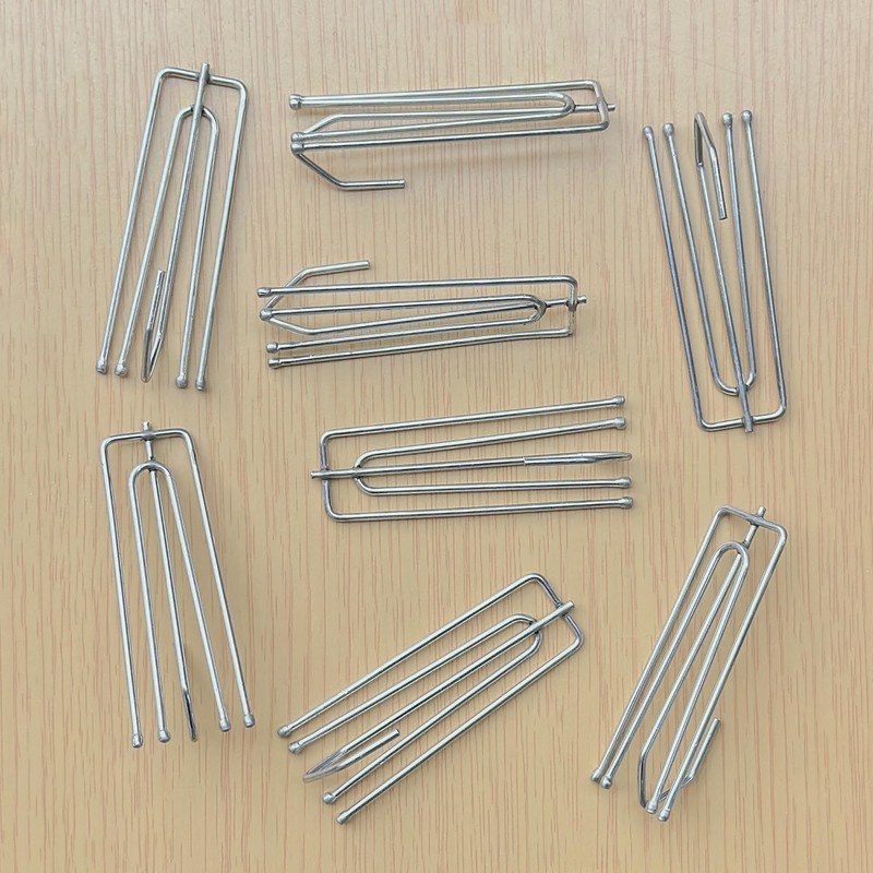 48 PCS Metal Curtain Hooks,Pinch Pleat Curtain Hook (Silver)