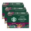 Starbucks Coffee K-Cup Pods, Single-Origin Sumatra Coffee, Dark Roast 100%