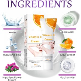 Generic Crema Blanqueadora para Partes Intimas, Aclarador de Axilas y Partes Intimas, Crema para Aclarar Axilas, Partes Intimas, Entrepierna, Codos, Piernas Zonas, Rodillas Cuello - 50ML/1.77OZ (1 PCS)