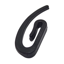 DELFRA 100 Curtain Hooks Made of POM Black