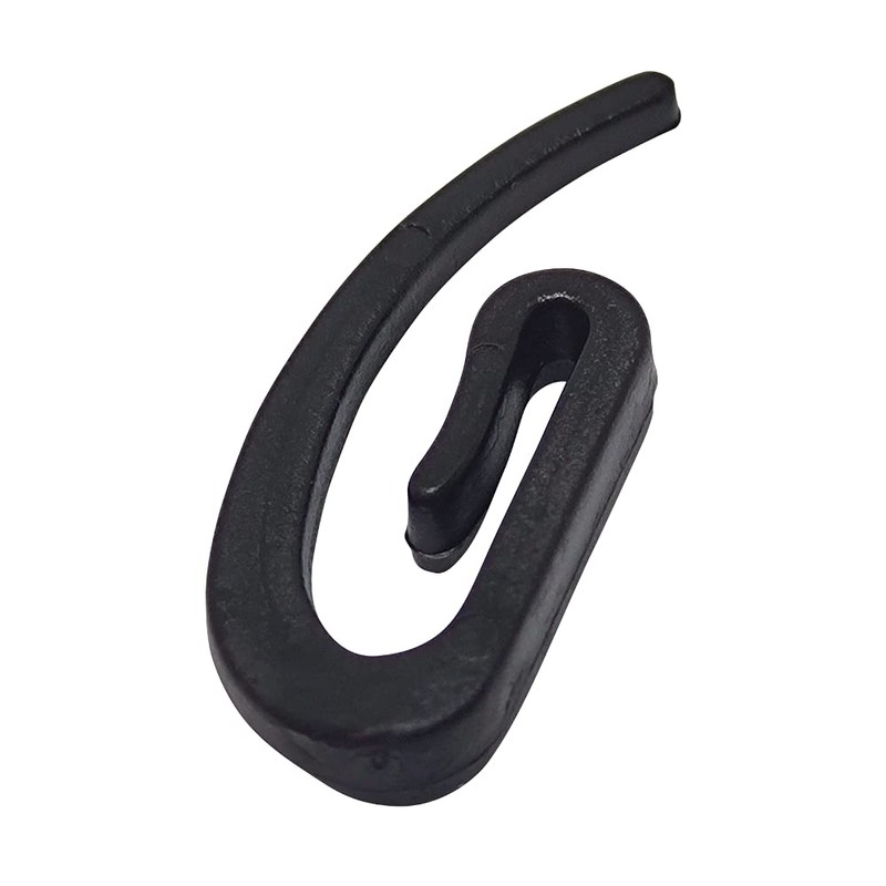 DELFRA 100 Curtain Hooks Made of POM Black