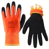 LOCCEF 2 Pairs 100% Waterproof Winter Gloves,Winter Work Gloves Thermal