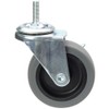 YEEMIGO 3 Inch Stem Caster Wheels with Locking Brake，Soft Rubber