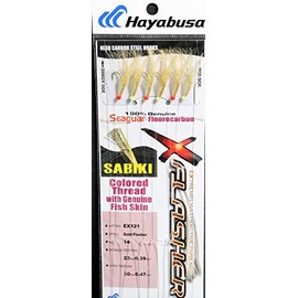 Hayabusa EX121-14 Gold Flasher 6-Hook Sabiki Rig
