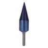 Wood Cone Punch High Speed Steel Blue Plated Hex Shank