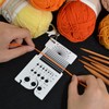 UPTTHOW Knitting Needle Gauge Spinning Control Card Multifunctional Combo Ruler