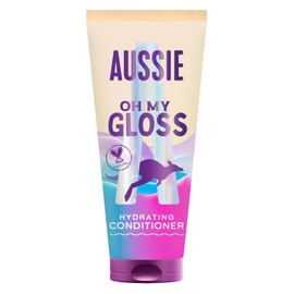 Aussie Oh My Gloss Hydrating Conditioner 200ml. Softens and Smooths Dry & Dull Hair. Infused with Australian Macadamia Nut Oil. Vegan and Cruelty-Free