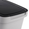 KADAX Waste Bin with Lid and Handle, Plastic Waste Bin,