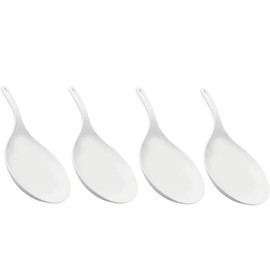 4 Pieces, Large 11.2 inches (28.5 cm) Youtuba, Frequently Used, Heat Resistant, Stylish, Korean Dinnerware, Moppan, Korean Mopin Lunge, Large Brunette, Big Grunge, White Yutu, Includes 4 Hooks (Large)