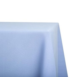 ZHEN LINEN King Table Drape Tablecloth, 108 x 156 inches Tablecloth, Extra Wide Polyester Tablecloth, 8' King Table Drape, Made in USA (Light Perry Blue)