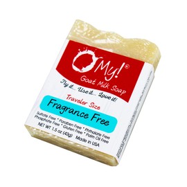 O My! Goat Milk Soap Bar 1.5oz Traveler | Made with Farm-Fresh Goat Milk | Free of Parabens & More | Handcrafted USA