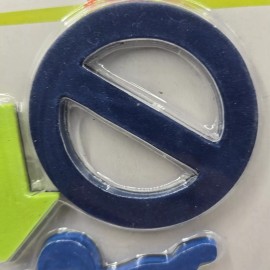 Your Zone Vintage Y2K 3D Foam Magnets Set NEW Boys Skating Green And Blue 5 Pieces