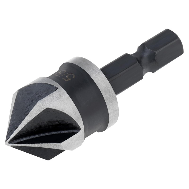 ChgImposs 5PCS Countersink Drill Bit Set, 1/4 Inch Hex Shank