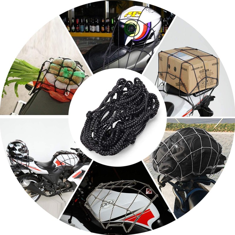 Namvo Motorcycle Helmet Strap Net Elastic Stretchy Rubber Luggage Rope