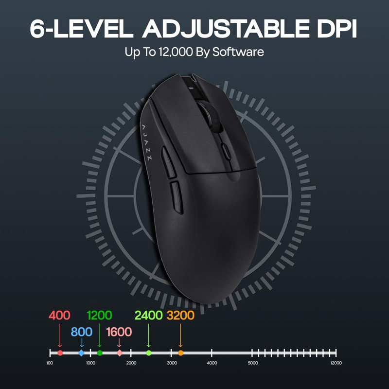 MechLands AJAZZ AJ139 V2 MC Gaming Mouse with Charging Base,