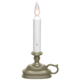 Xodus Innovations VC1820P 8.5 inch Battery Operated Vintage Filament LED Flameless Window Candle with Dusk to Dawn Timer and 3 Flame Settings