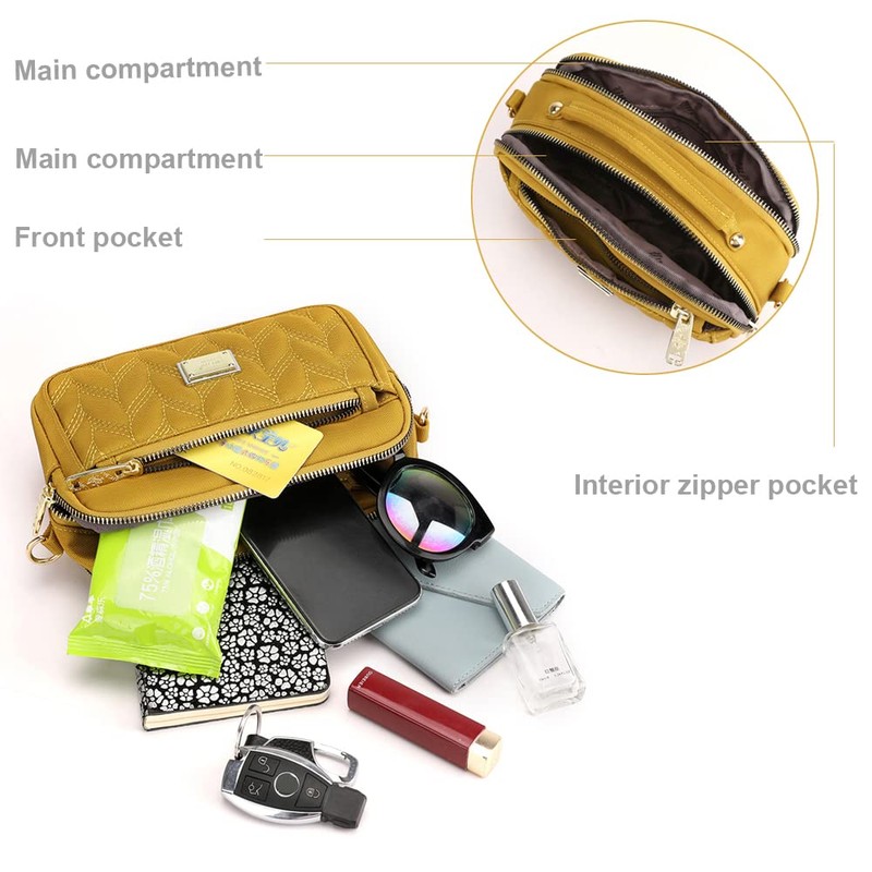 Quilted Small Crossbody Purse for Women Mini Shoulder Bag Cellphone