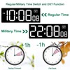 Soobest LED Digital Wall Clock with Seconds, Electric Clock Plug