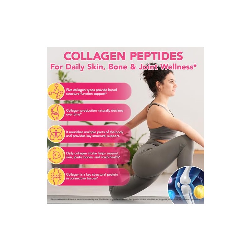 Multi Collagen Peptides Powder 454G- Hydrolyzed for Better Absorption, Unflavored