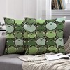 WEICOOM Pack of 2 Frog Pillow Cover, Soft Solid Decorative