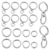 PH PandaHall 10 Sets Key Ring Clip Spring Carabiner with