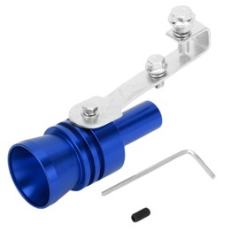 INFINAUTO Turbo Sound Exhaust Muffler Pipe Whistle Rear Tail Pipe XL Vehicle Motorcycle Lower Manufacturer Aluminum Blue 1 Set