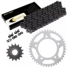 Caltric Black Drive Chain And Sprocket Kit for Honda CB600F