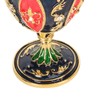 Egg Shaped Trinket Boxes Rhinestones Inlay Hand Painted Enamel Delicate