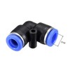 sourcing map Plastic Elbow Push to Connect Tube Fitting 8mm