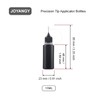 Joyangy 10-Pack 15ml Precision Tip Applicator Bottles, Black Plastic Squeeze
