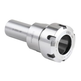 Accusize Industrial Tools ER32 Collet Chuck Extension Rod, 1.96 in. Shank Length, 1 in. Straight Shank Alloy Steel, 0223-0212