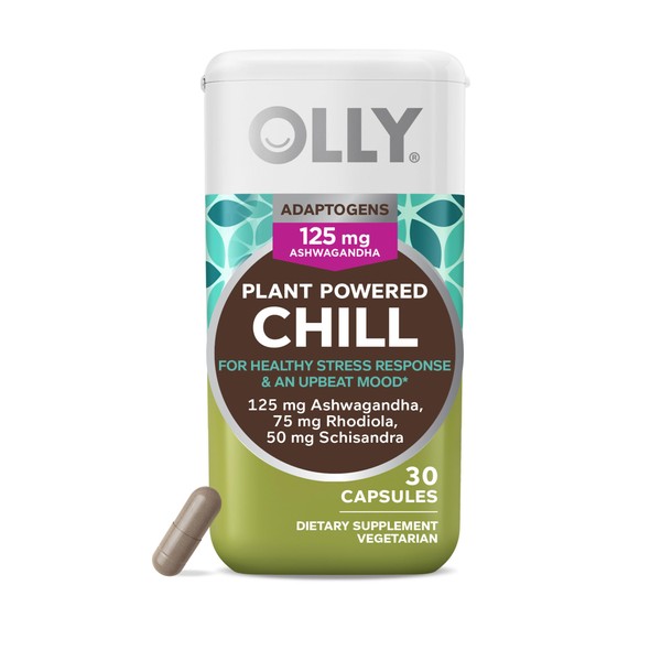 OLLY OLLY Chill Adaptogen, Ashwagandha, Mood Support Supplement with Rhodiola