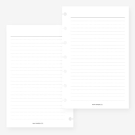 Mini Happy Planner Lined Planner Insert Agenda Refill for 7-Discs Notebook 4.6 x 7