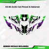 Factory EFX Inc Purple Green Graphics kit fits Arctic Cat