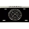 Diamond Etched Products Engraved Viking Runes Vegvisir Compass Car Tag