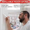 Fillable Touch Up Paint Pen Brush, 4 Pack User-Friendly Refillable