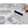 Locking Pencil Case with Calculator, Standing Cylindrical Pen Holder, Cute