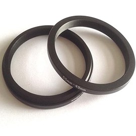 2x Metal 55-49mm Step-Down Rings D-SLR Video Camera Lens Connect-ion Adapter Size 55mm To 49mm Filter Aperture Adapter Circle Screws Photo Picture Connector Focus Photograph-y Parts Accessories