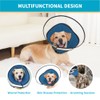 Cone Pet Cone (Blue, M(13.2"-15.5"))